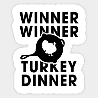 Thanksgiving Turkey Dinner Sticker